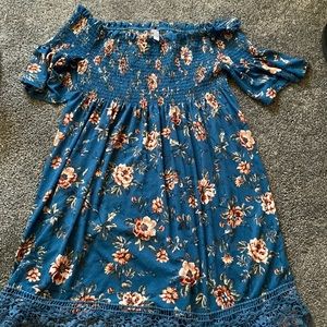 Off the shoulder floral dress